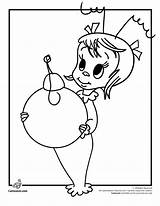 Coloring Cindy Lou Who Grinch Pages Christmas Stole Whoville Cartoon Kids Choose Board Car sketch template