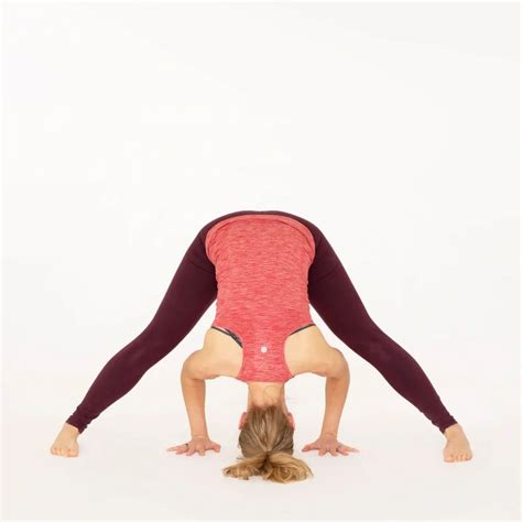 wide legged  bend ekhart yoga
