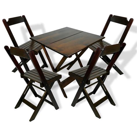 mesa dobravel   cadeiras bar madeira macica  rj   em mercado livre