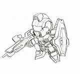 Gundam sketch template