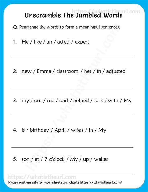 unscramble  jumbled words worksheets rearrange  jumbled words  home teacher
