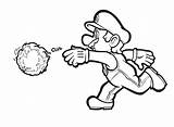 Mario Coloring Pages Fire Flower Ball Brothers Weapon Awesome Luigi Color Print Printable Getcolorings Size Getdrawings sketch template