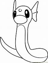 Dratini Coloringpages101 sketch template