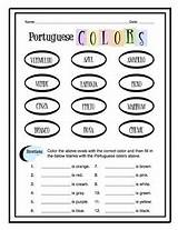 Portuguese Worksheet Colors Worksheets Printable Packet Vocabulary Learning Resources Tpt Educational Spanish Math sketch template