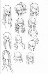 Hair Draw Inspiration Hairstyles Drawing Drawings Cute These Try Line Based Style Girls Really sketch template