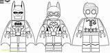 Coloring Pages Lego Batman Batgirl Superhero sketch template