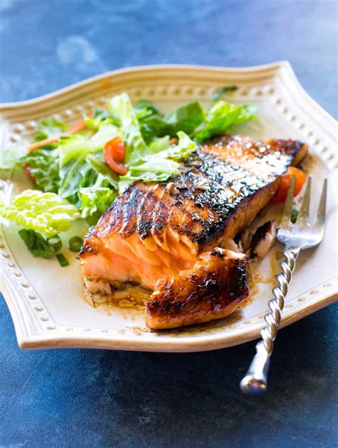 grilled asian salmon dinner recipe healthy  girl  ate