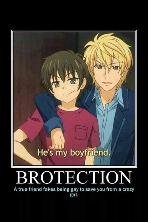 brotection a true friend fakes being gay to save you from a crazy girl text funny quote