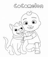 Cocomelon Coloring Little Pages Johnny Printable Kids Friends sketch template