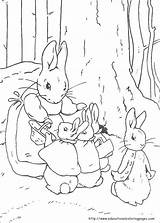 Peter Rabbit Coloring Pages Printable sketch template