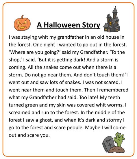 printable halloween stories halloween printables halloween
