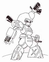 Medabots Coloring Metabee Draw sketch template