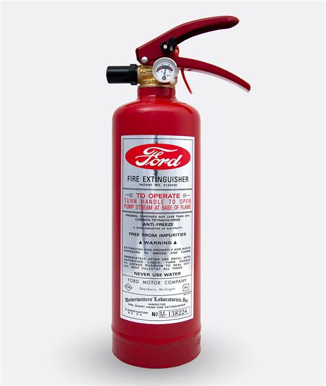 ford fire extinguisher sticker red weskcar designer  driver