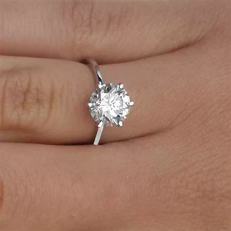 ct  cut diamond solitaire engagement ring ara diamonds