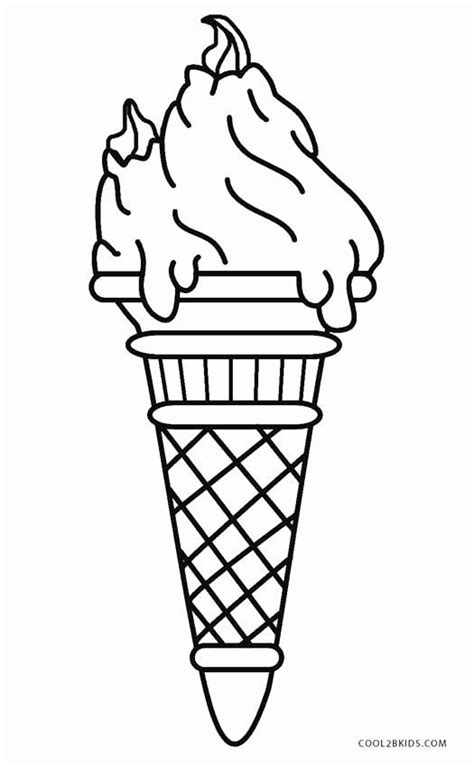 ice cream coloring pages printable unique  printable ice cream
