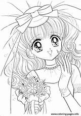 Coloring Paradise Force Happy Wedding Girl انمي رسومات Pages تلوين Glitter صور Printable Manga sketch template