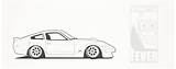280zx S130 Deviantart Nissan Fairlady Vector sketch template
