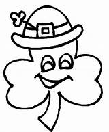 Clover Leaf Coloring Four Hat Irish Color Drawing Wearing Sharpie Getdrawings Three sketch template