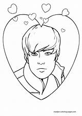 Coloring Pages Bieber Justin Print Browser Window sketch template