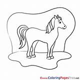 Coloring Pages Meadow Horse Sheet Title Joomgallery sketch template