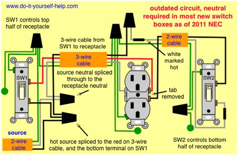 wiring diagram   switches  control  receptacle wire switch light switch wiring
