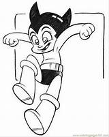 Coloring Astro Boy Pages Clipart Popular Library Cartoon Coloringhome sketch template