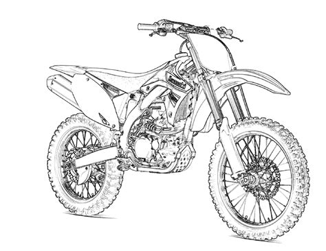 printable motorcycle coloring pages  kids