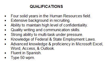 summary  qualifications