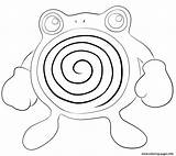 Pokemon Poliwhirl Coloring Pages Printable Color Print Drawing sketch template