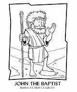 Coloring Kids Baptist John Bible Activities Pages School Sunday Crafts Jesus Story Clipart Craft Lessons Preschool Childrens Activity Children Church sketch template