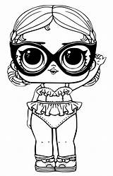 Lol Coloring Pages Surprise Dolls Doll Printable Print Babay Vacay Size sketch template