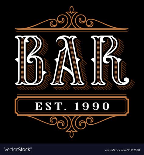 bar logo design royalty  vector image vectorstock