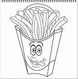 Fries Captaincoloringbook Kaynak sketch template