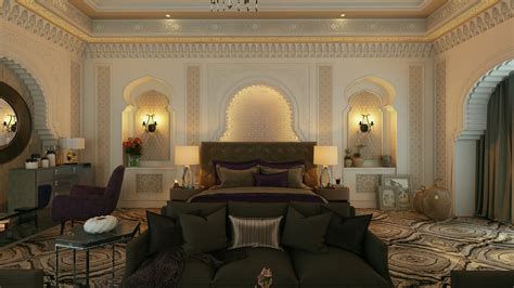 Master Bedroom Interior Design Moroccan Arabian Style On Behance