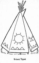 Coloring Teepee Printable Pages Native American Crafts Color Patterns Kids Templates Drawing Choose Board Parade Embroidery Getcolorings Cabin sketch template