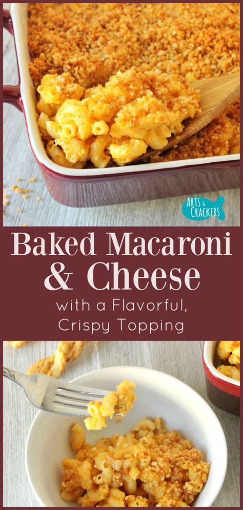 Baked Macaroni And Cheese With Cheesy Crumb Topping Recipe