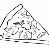 Coloring Pages Pizza Hut Getdrawings Cheese sketch template