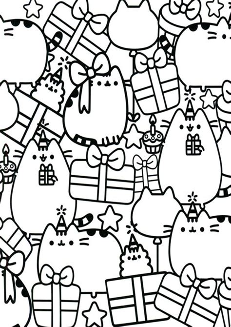 easy  print pusheen coloring pages pusheen coloring pages