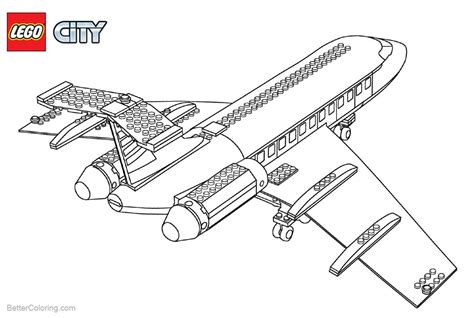lego airplane coloring sheet lego airplane coloring pages  images