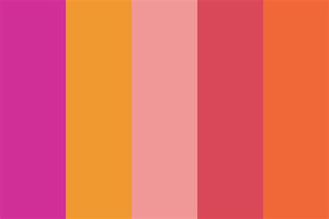 pink orange color palette