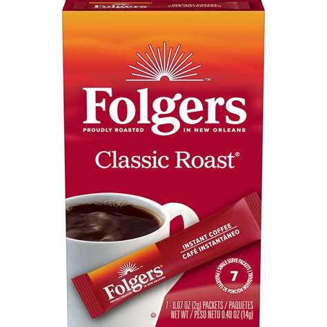 folgers classic roast instant coffee single serve packets walmart