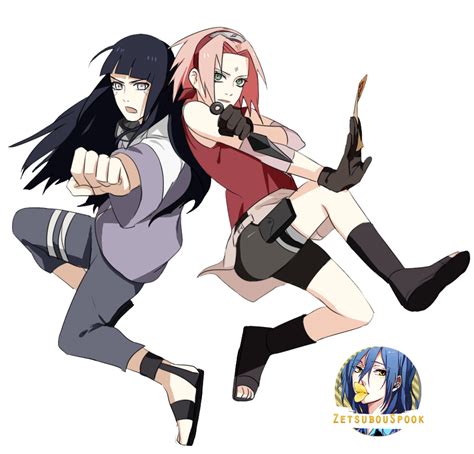 Hinata And Sakura By Zetsubouspook On Deviantart