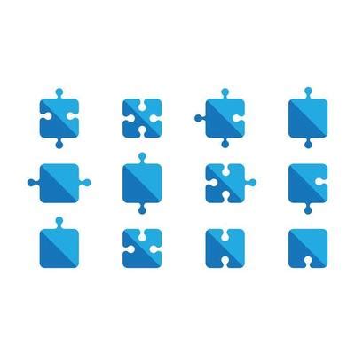 puzzle logo vector art icons  graphics