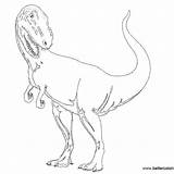 Jurassic Dinosaurs Indominus sketch template