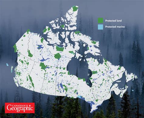 infographic canadas protected areas canadian geographic