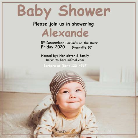 baby shower invitation  template  psd shop fresh