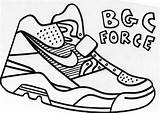 Coloring Nike Shoes Pages Shoe Drawing Printable Logo Running Nba Basketball Jordan Stephen Converse Kd Air Curry Color Getdrawings Drawings sketch template