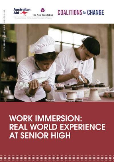 work immersion real world experience  senior high  asia foundation