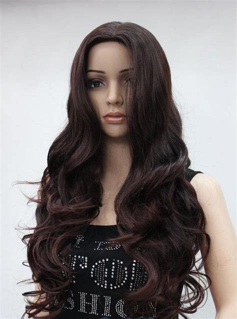 sexy style fashion brown curly long health hair wigs for women wig in