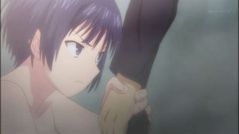 anime uq holder in the battle scene remains naked from the erotic shower scene of girls in